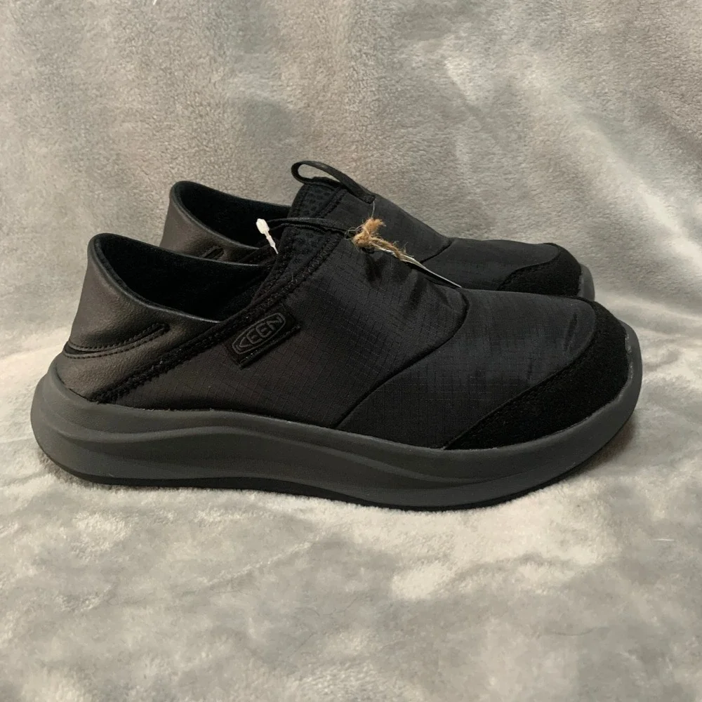 KEEN Mosey Derby Slip On Shoes Triple Black Recycled 1031156 Mens 7.5 Womens 9‎